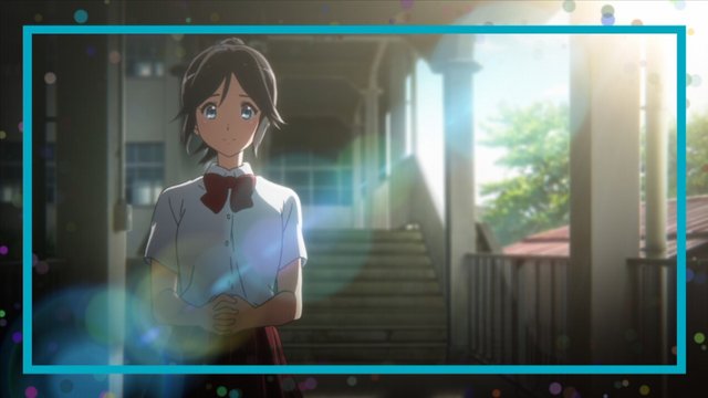 Kumiko Oumae walking on school road
